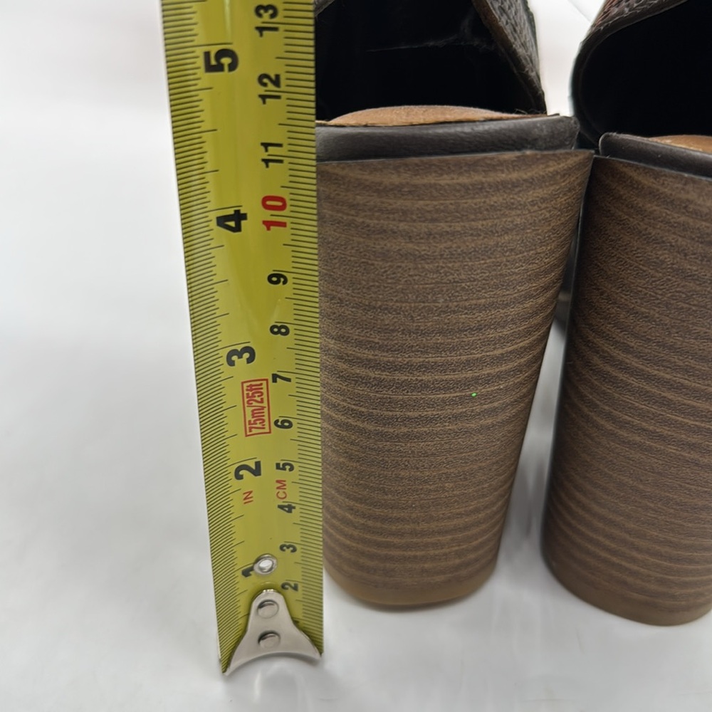 DV by Dolce Vita Brown Block Heel Peep Toe Sandal Size9 MCH7169D - Picture 4 of 7